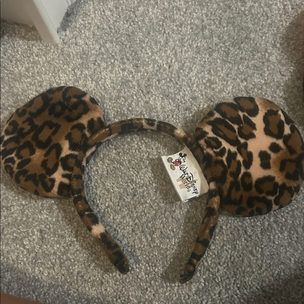 Disney Leopard Patterned Mickey Ears Headband